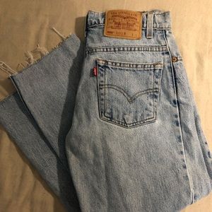 Levi’s relaxed fit cropped jeans